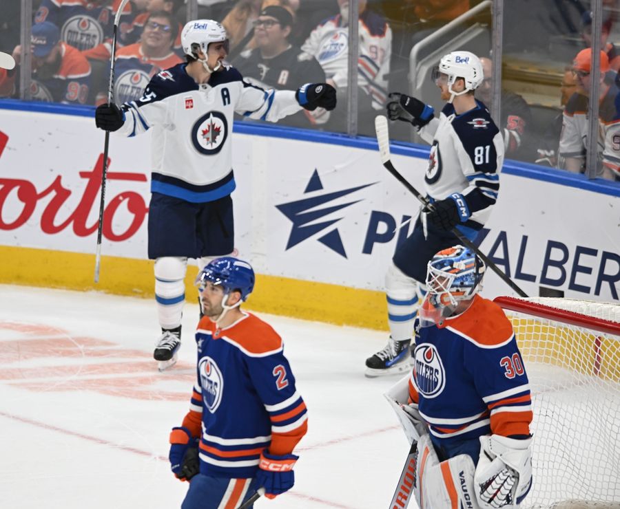 NHL: Winnipeg Jets at Edmonton Oilers