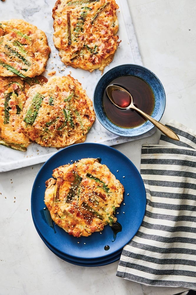 Scallion pancakes by Peter Som