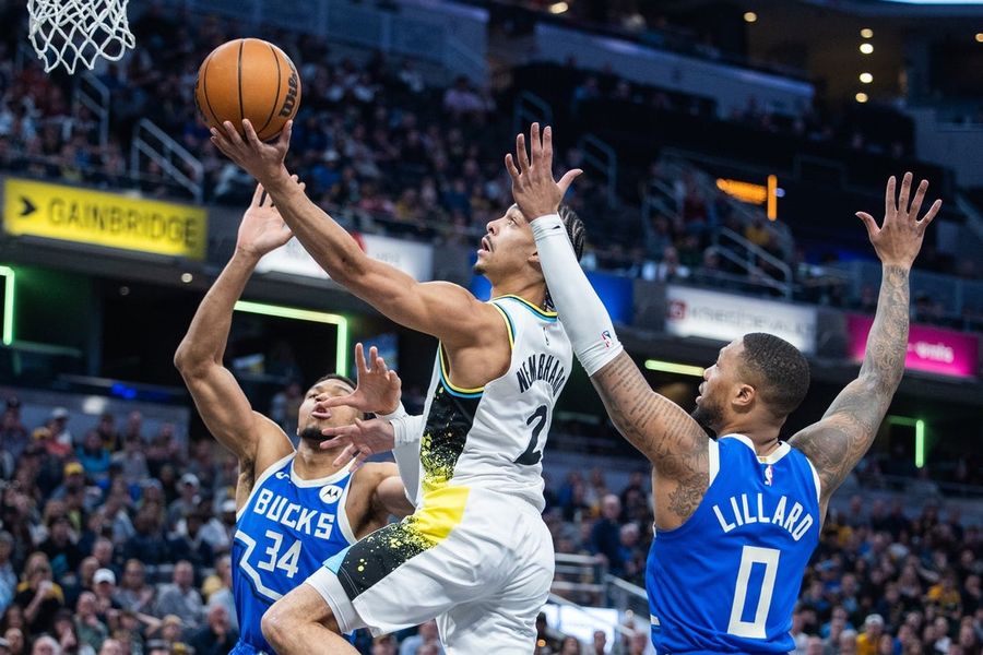 NBA: Milwaukee Bucks at Indiana Pacers