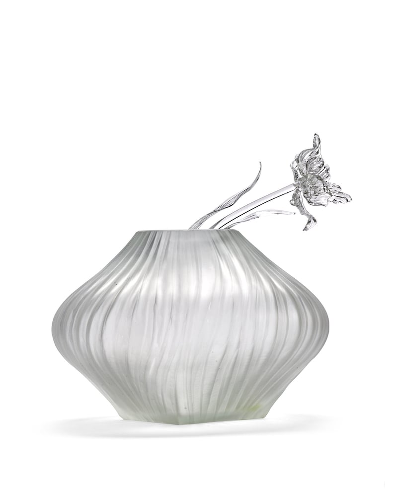 Candy boxes from The Josephine Collection feature concrete, glass and polished silver finishes.