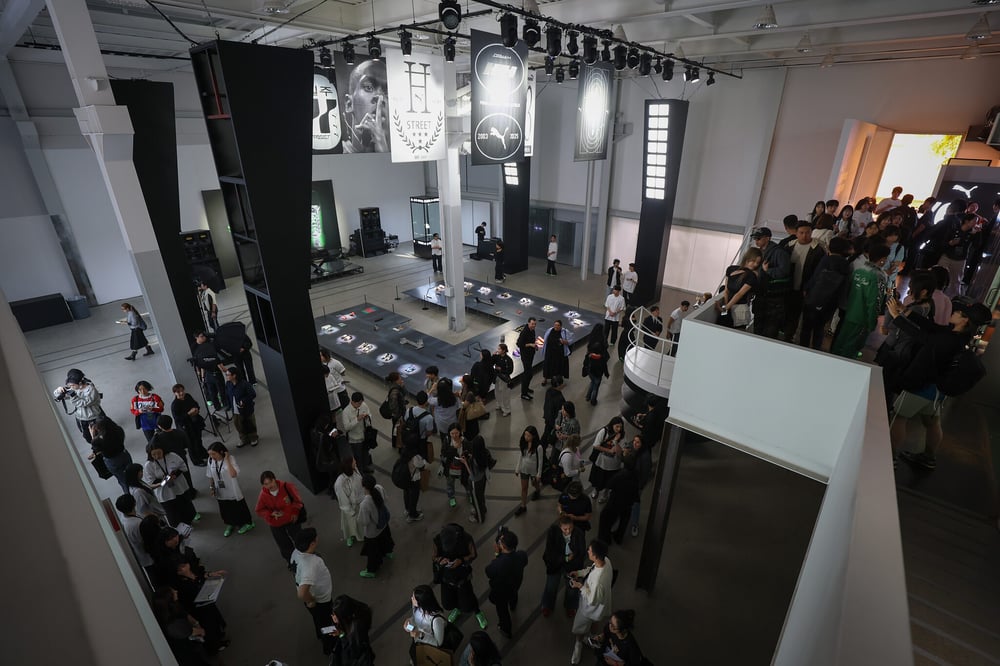 The “Future Archives” installation drew crowds to Layer 41, merging Puma’s heritage with immersive storytelling.