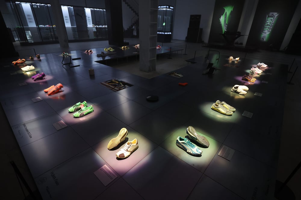 The archive wall showcased historic Puma silhouettes, spotlighting the evolution of the H-Street and beyond.