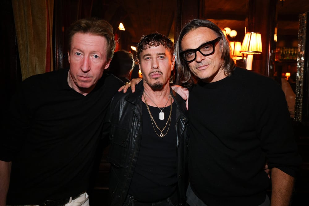 Legendary photographers Craig McDean, Steven Klein, and Mario Sorrenti at the Icon America launch dinner in New York.