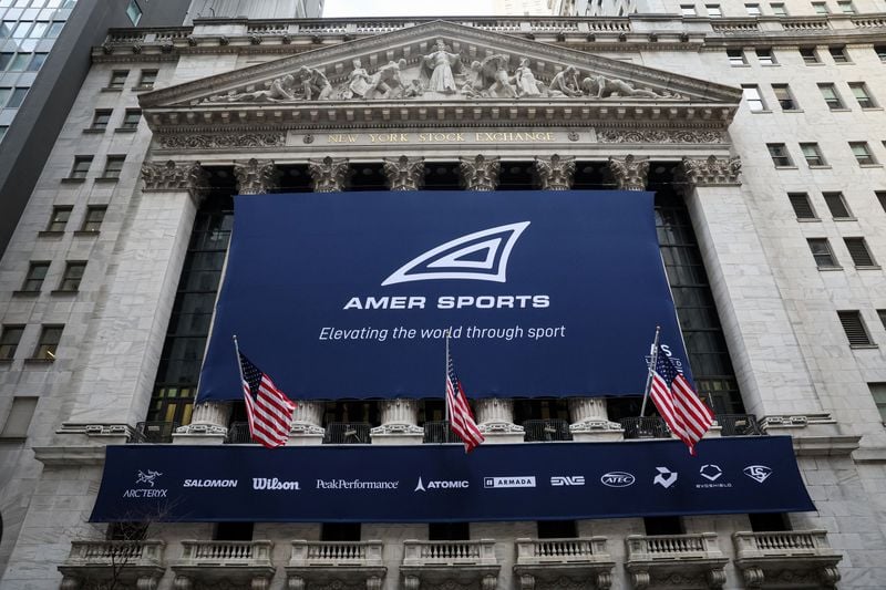 Amer Sports raises full-year outlook.