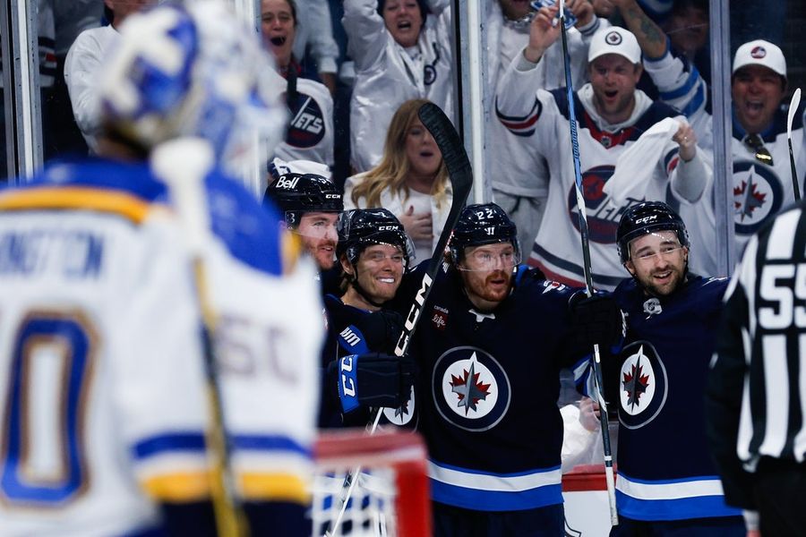 NHL: Stanley Cup Playoffs-St. Louis Blues at Winnipeg Jets