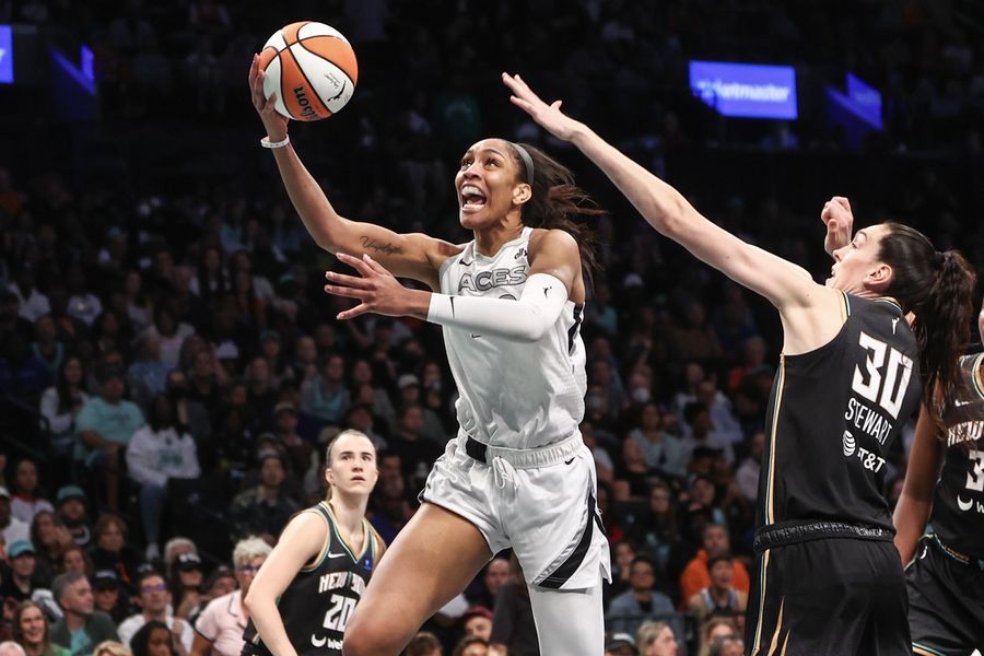 WNBA: Playoffs-Las Vegas Aces at New York Liberty