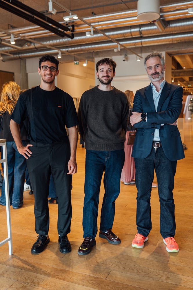Left to right, Mathieu Khouri and Simon Peyronnaud of Losanje, and Thomas Isnard of Apollo Plus