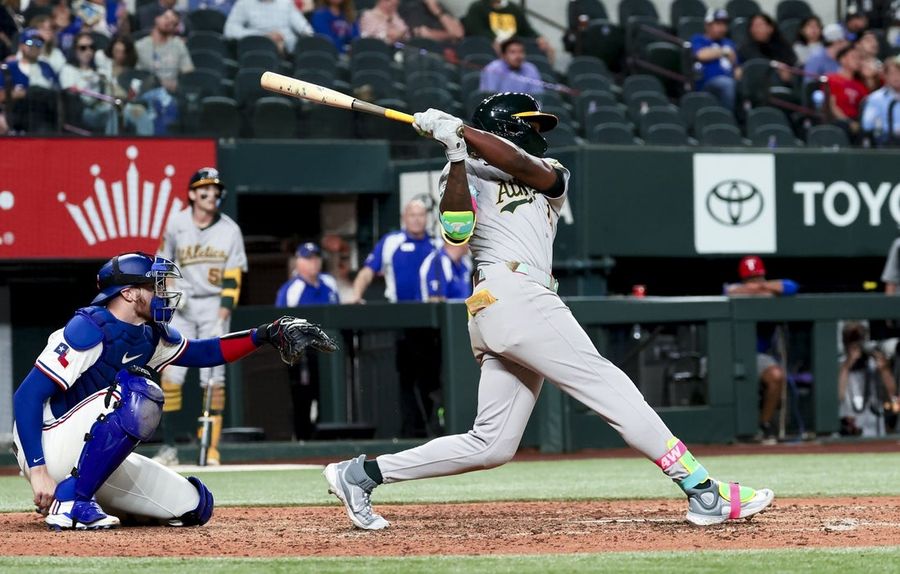 MLB: Athletics at Texas Rangers