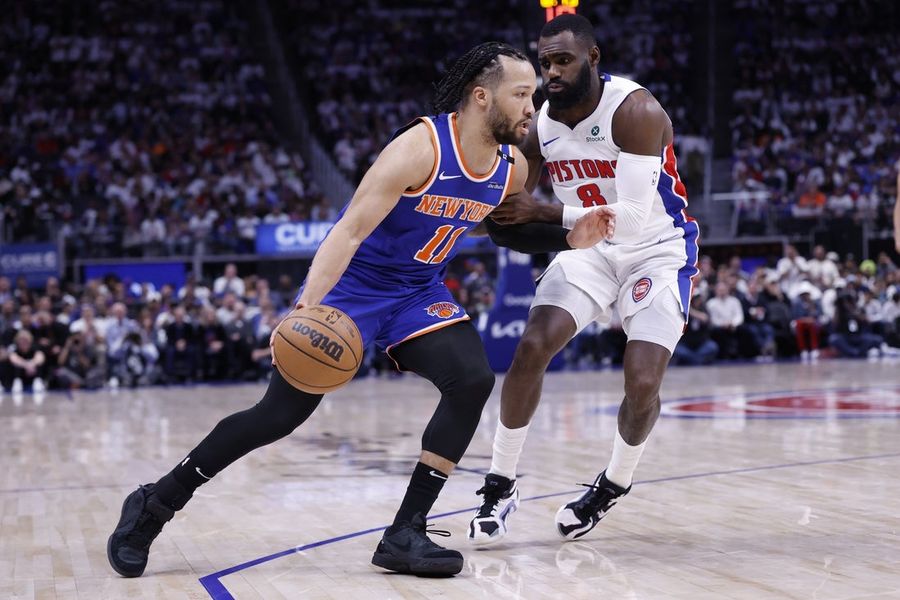 NBA: Playoffs-New York Knicks at Detroit Pistons