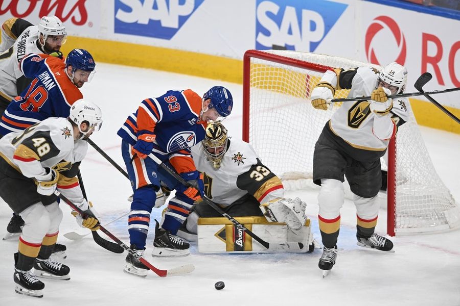 NHL: Stanley Cup Playoffs-Vegas Golden Knights at Edmonton Oilers