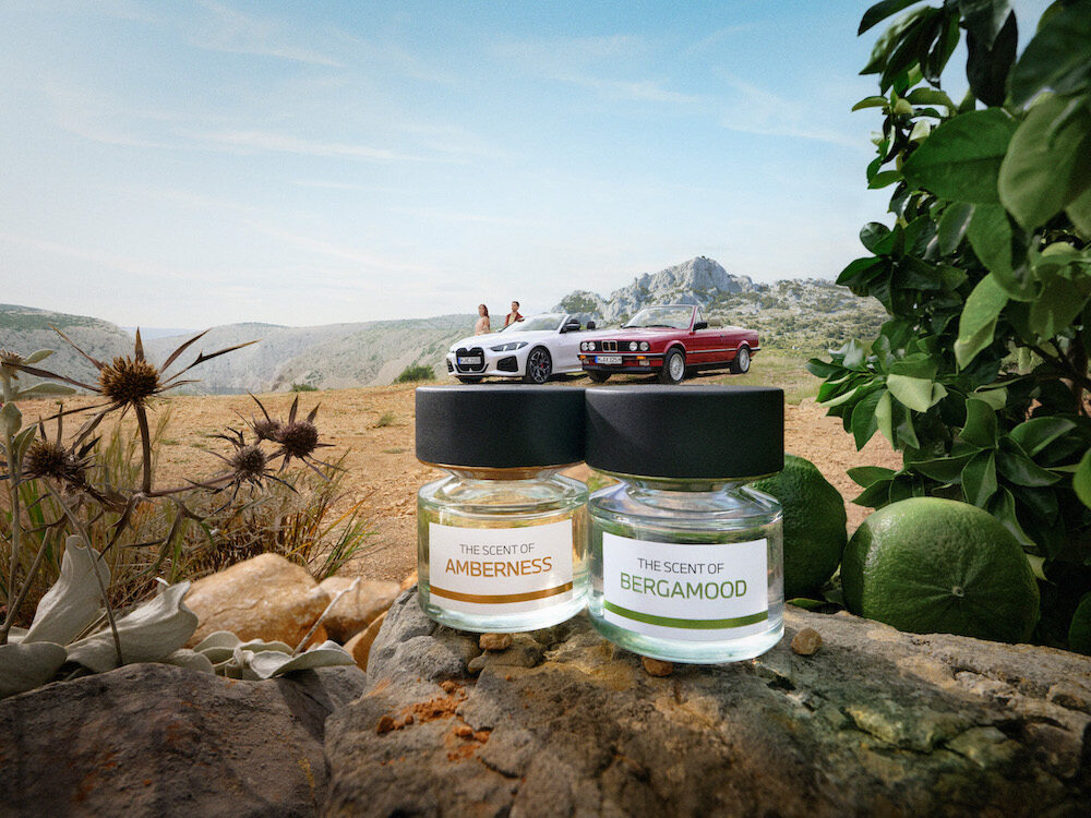 BMW’s first two perfumes are called Bergamood and Amberness