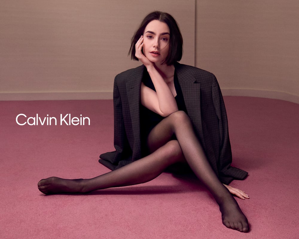 Lily Collins fronting Calvin Klein's latest campaign