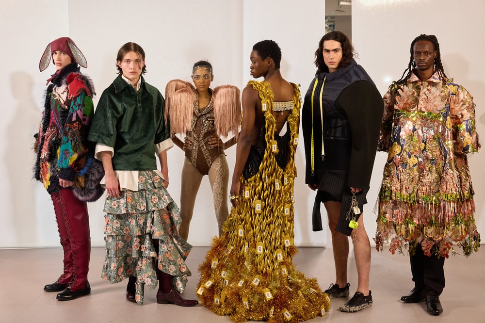 Designs from the IFM Art Masters students’ collection presented during Paris Fashion Week.