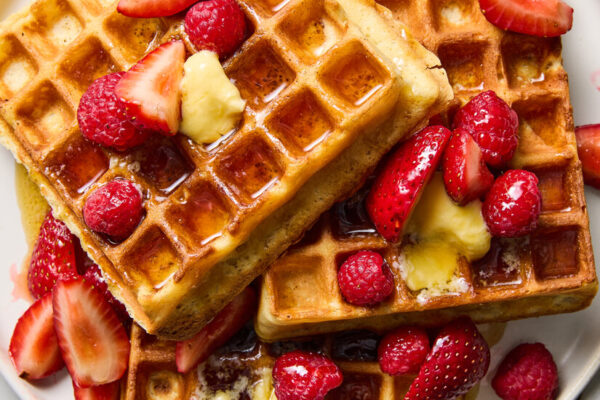 Fluffy Belgian Waffles That Hold Every Drop of Butter and Maple Syrup