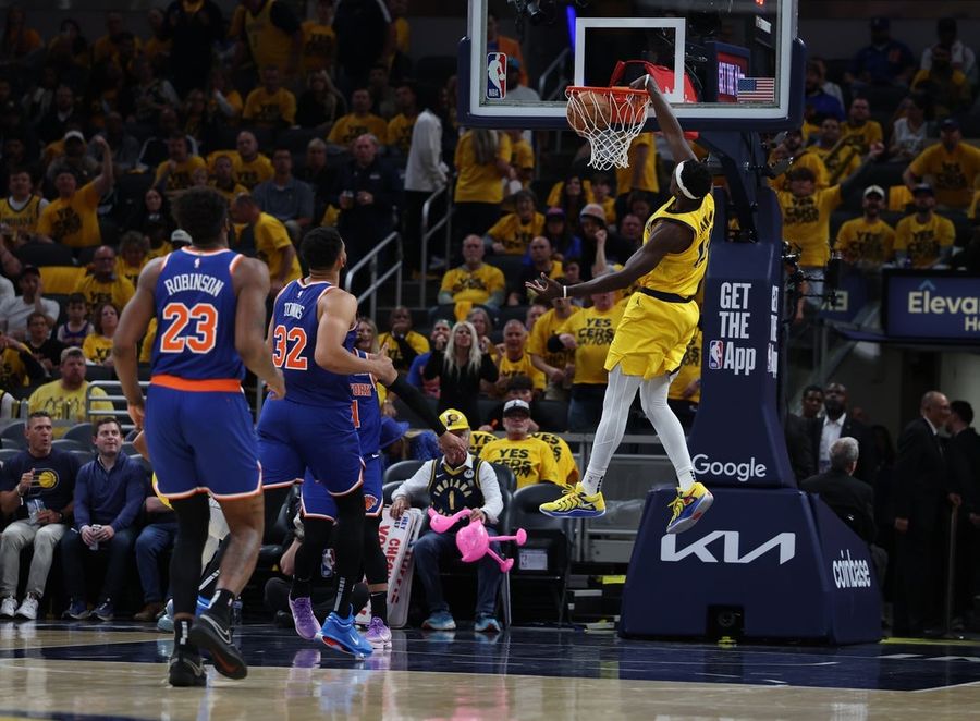 NBA: Playoffs-New York Knicks at Indiana Pacers
