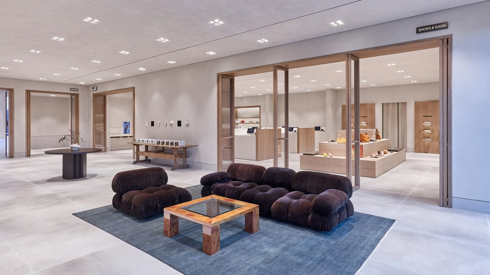 The store's interior is characterized by a welcoming and contemporary aesthetic