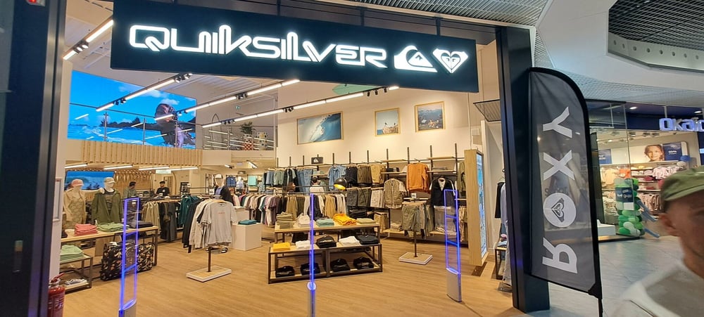 The new Quiksilver store in Saint-Malo, in the shopping mall