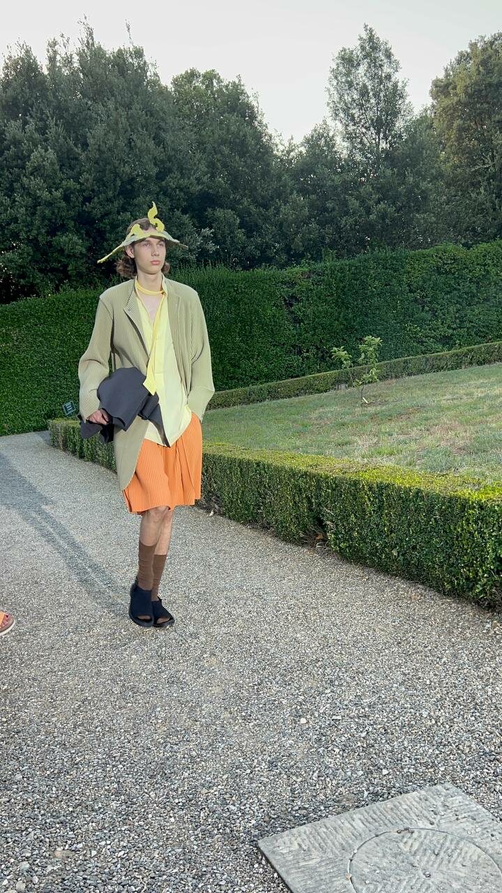 Issey Miyake spring 2026 collection in Florence