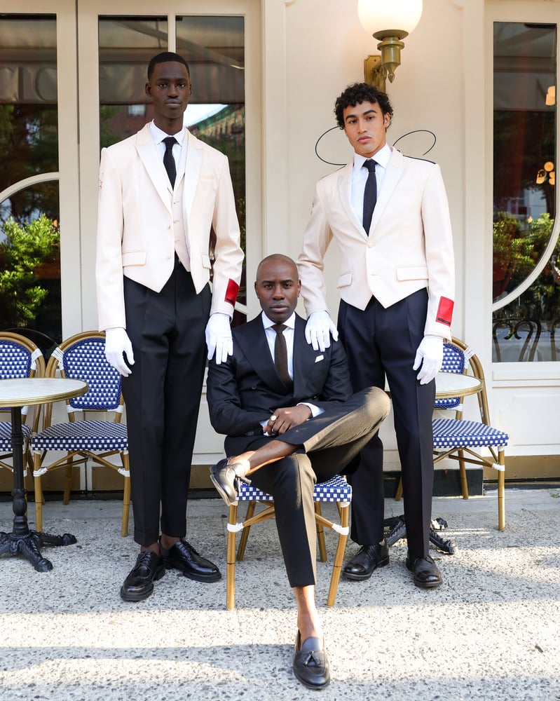The Maison Close X Cotte d'Armes by Clarence Ruth (centre) collaboration