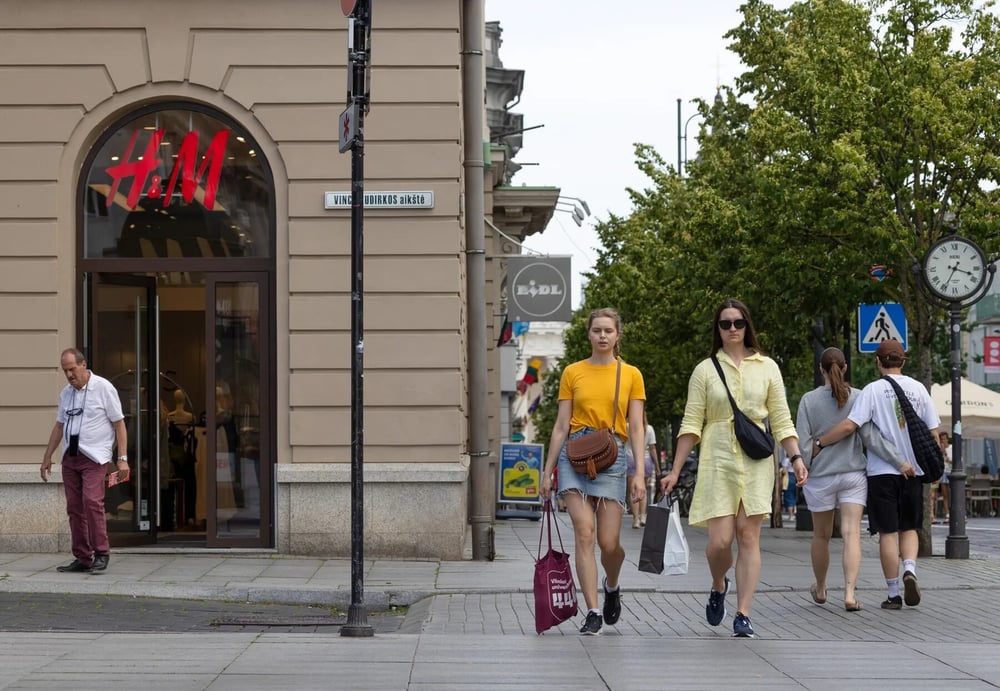 An H&M store in Vilnius, Lithuania.