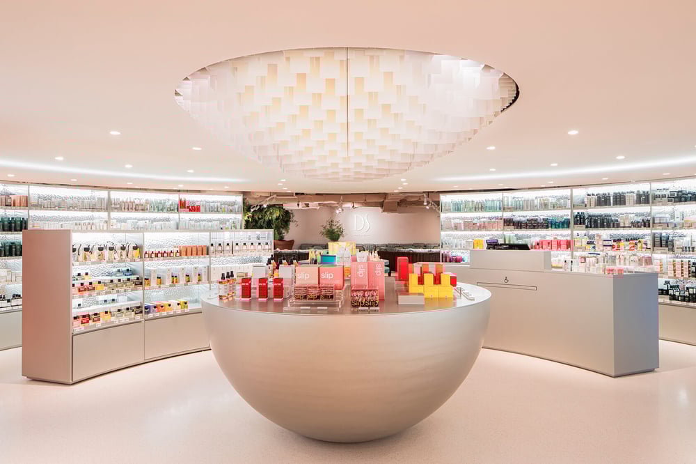 The beauty section inside Galeries Lafayette