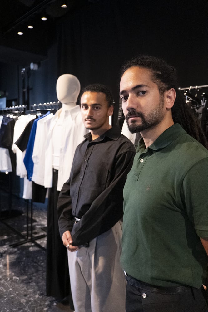 Abdulrahman Tarabeh (left) and Omar Shabra, the designers behind Mirai