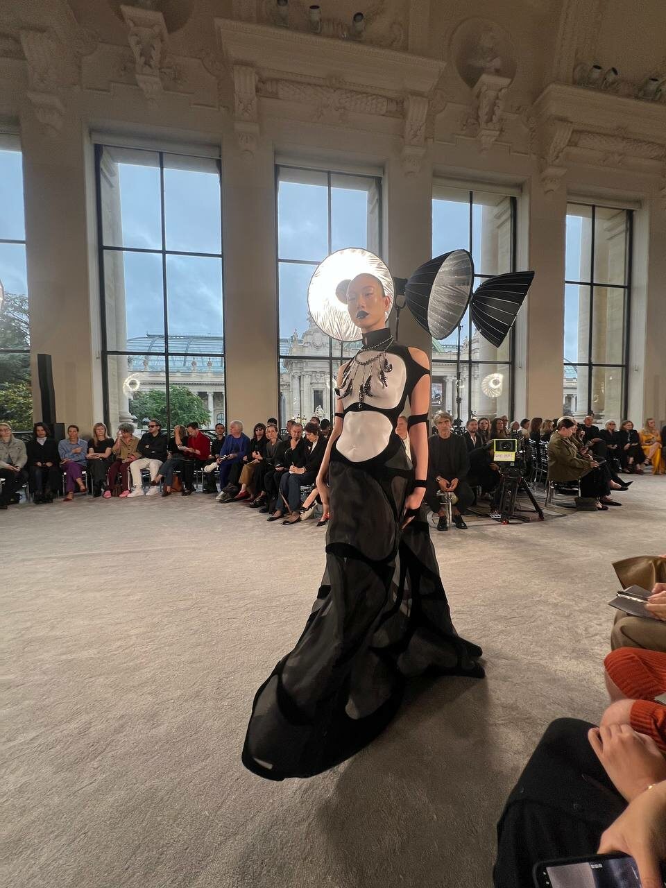 A surreal look with sculpted chest detailing.