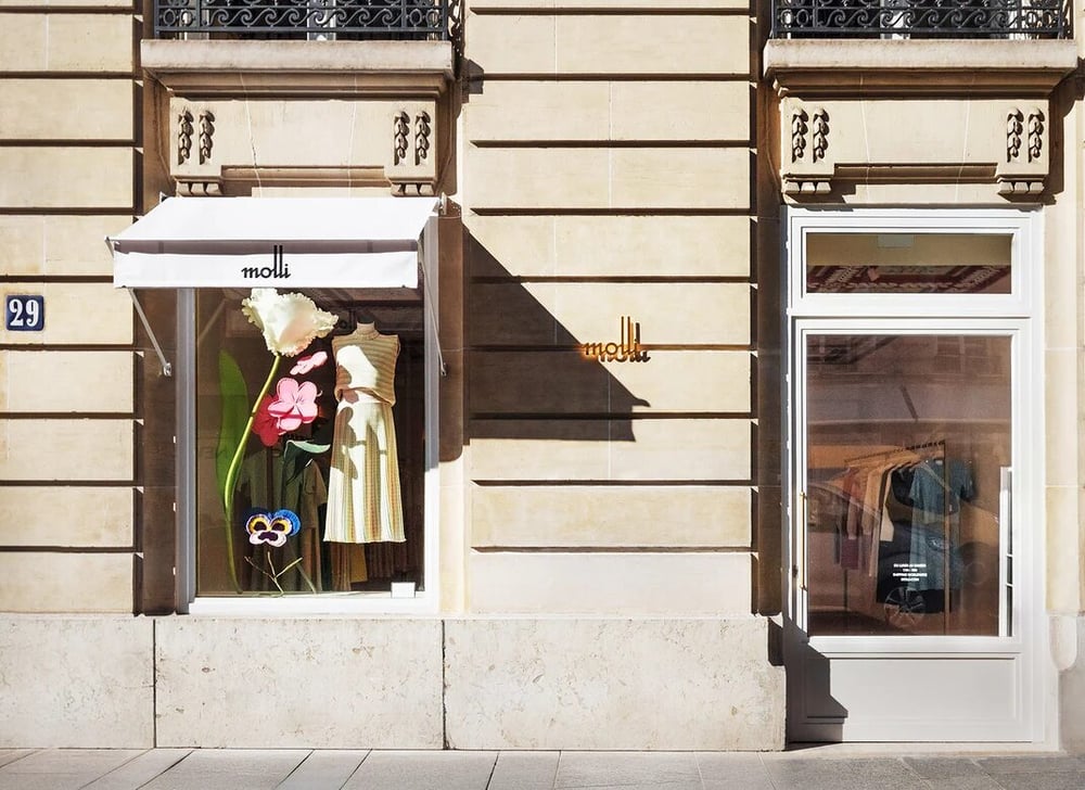 Molli boutique on rue François-1er, Paris